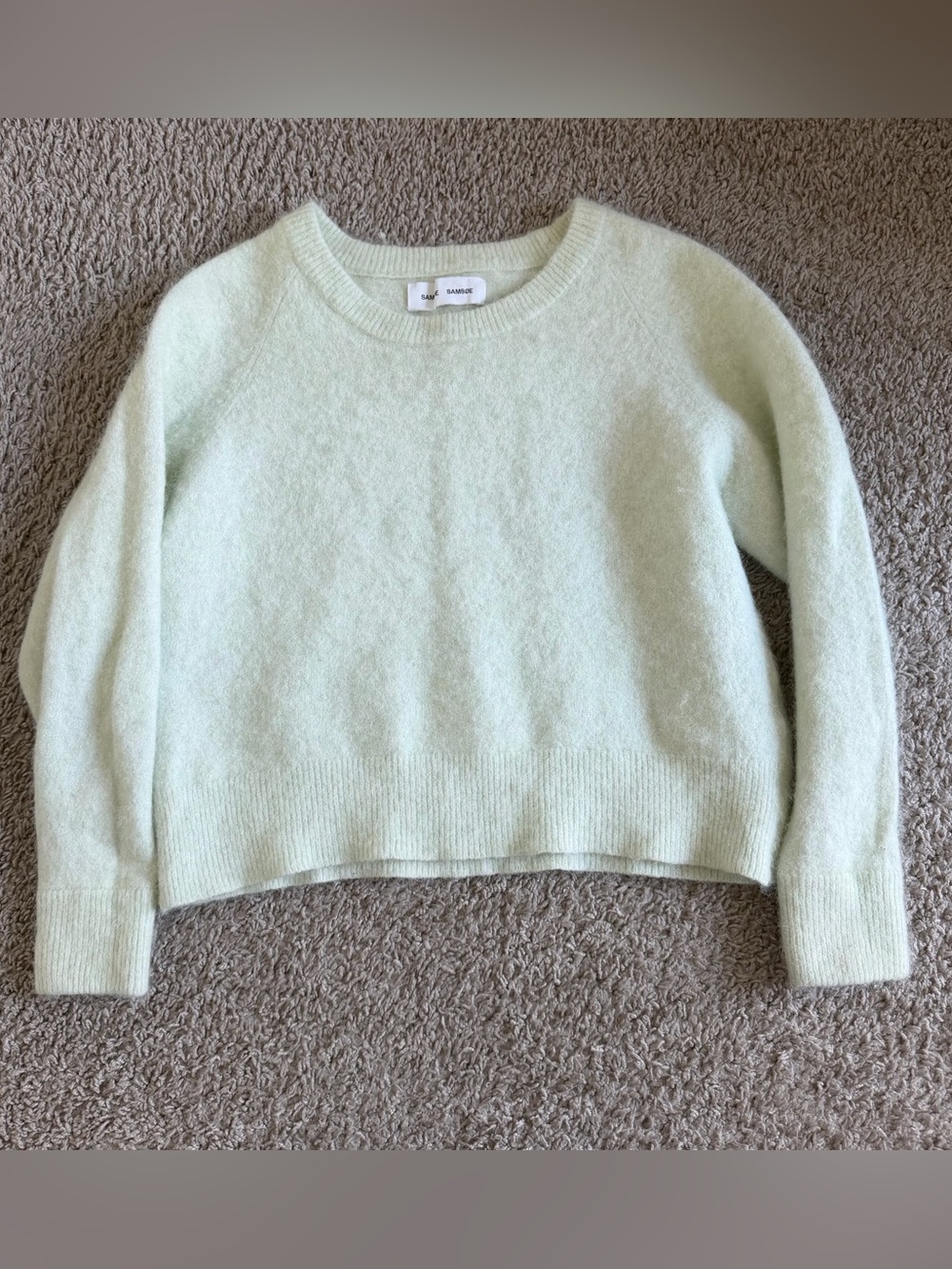 Samsoe Samsoe Alpaca / Wool Cropped Pullover Sweater
